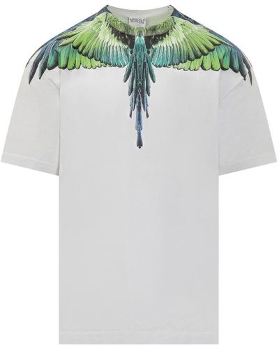 Marcelo Burlon County Of Milan T-shirt Icon Wings - Green