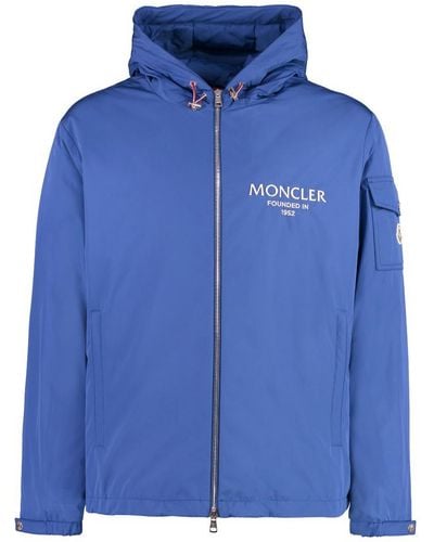 Moncler Granero Hooded Windbreaker - Blue