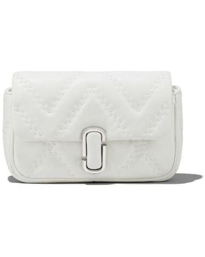 Marc Jacobs The Quilted Leather J Marc Mini Bag - White