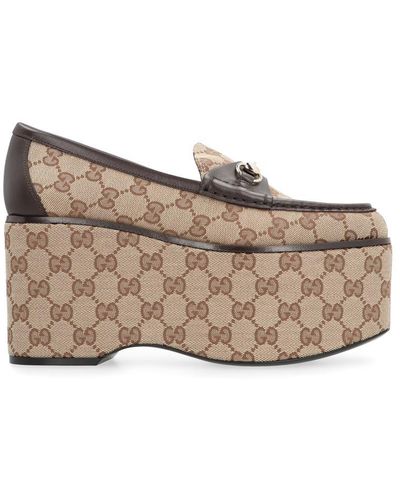 Gucci Platform Loafers - Brown