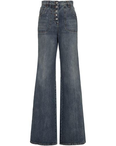 Etro High-rise Flared Jeans - Blue
