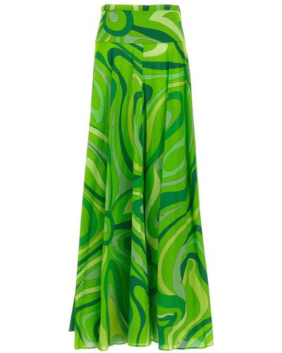 Emilio Pucci Marmo Skirts - Green