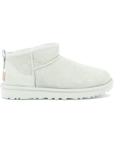 UGG "classic Ultra Mini" Ankle Boots - White