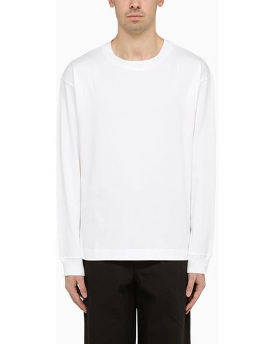 Studio Nicholson Crewneck Long Sleeves T-shirt - White