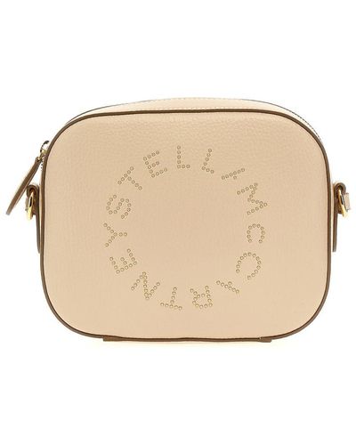 Stella McCartney 'Mini Camera Bag' Crossbody Bag - Natural