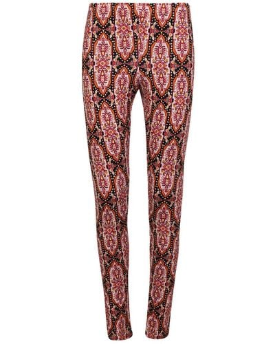 La DoubleJ LEGGINGS With All-over Abstract Print By . Bold And Innovative, Ideal For A Whimsical Look - Red