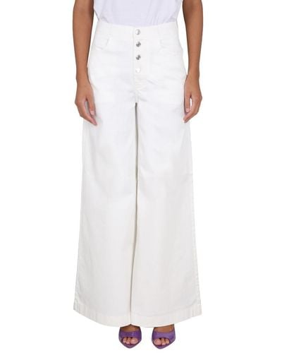 Department 5 Yoko Extraflare Trousers - White