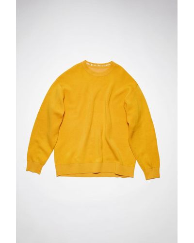 Acne Studios Crew Neck Sweater - Yellow