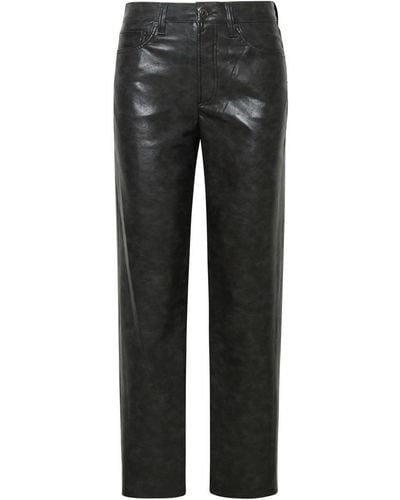 Agolde 'Sloane' Recycled Leather Pants - Black