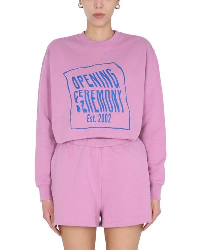 Opening Ceremony Sweatshirt With Logo - Pink