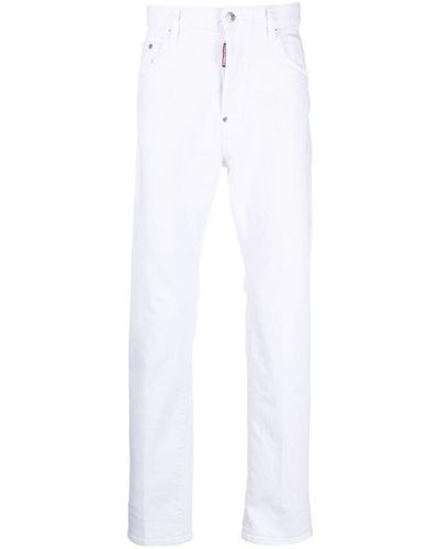 DSquared² Straight-leg Denim Jeans - White