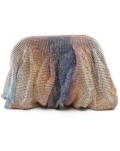 Benedetta Bruzziches Venus La Petite Crystal-embellished Clutch Bag - Gray