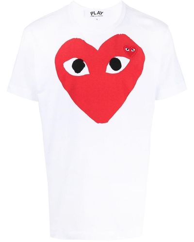 COMME DES GARÇONS PLAY Double Red Heart T-shirt