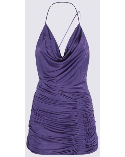 GAUGE81 Viscose Adana Mini Dress - Purple
