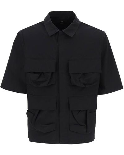 Y-3 Short Sleeved Cargo Shirt - Black