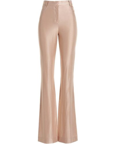 Alexandre Vauthier Shiny Stretch Trousers - Natural