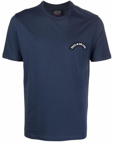 Paul & Shark Save The Sea Cotton T-shirt - Blue