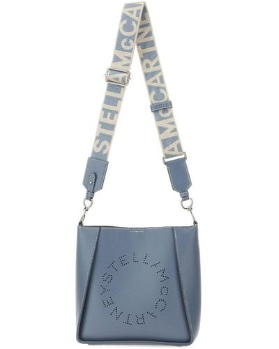 Stella McCartney Shoulder Bag With Logo - Blue