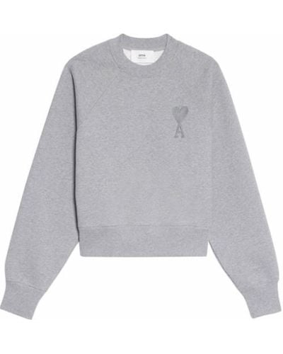 Ami Paris Ami Sweaters - Gray