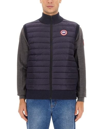 Canada Goose Vests With Logo - Blue