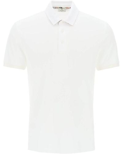 Etro Regular Fit Polo Shirt - White