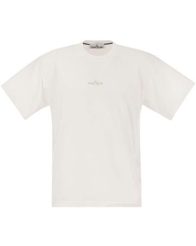 Stone Island T-Shirt With Print - White