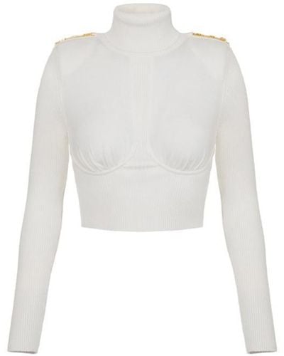 Elisabetta Franchi Sweaters - White