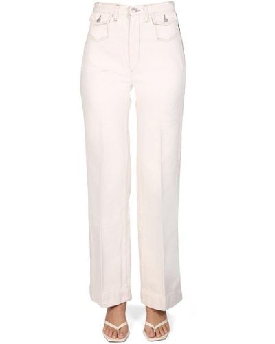 RE/DONE "70's" Wide Leg Jeans - White