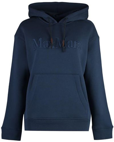 Max Mara Jersey Sweatshirt With Embroidery - Blue