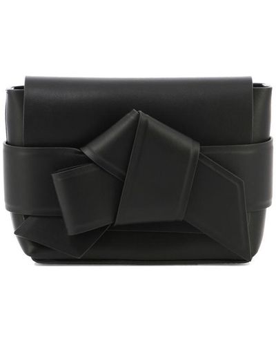 Acne Studios Musubi Knot Leather Mini Bag - Black