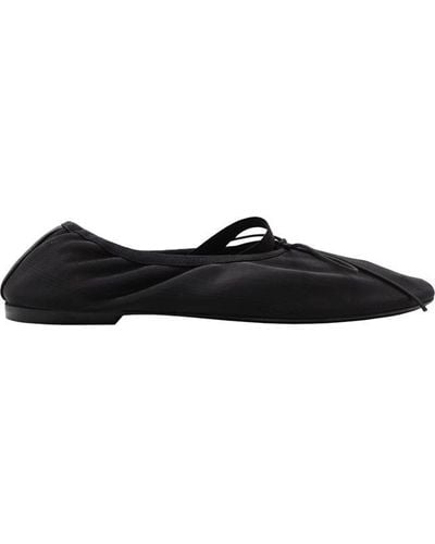Proenza Schouler Glove Mary Jane Flats Shoes - Black