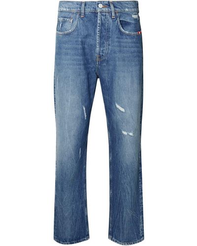 AMISH 'Jeremiah' Cotton Jeans - Blue