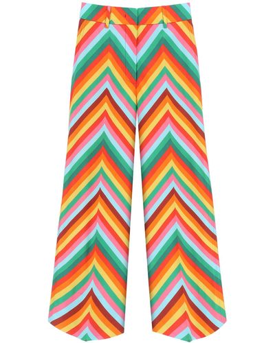Valentino Cotton Culotte Pants - Multicolor