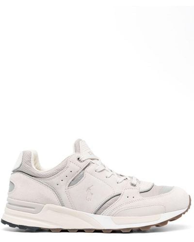 Polo Ralph Lauren Debossed-logo Low-top Sneakers - White