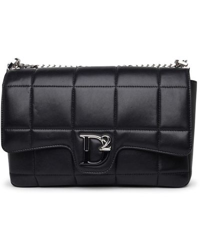 DSquared² D2 Leather Bag - Black