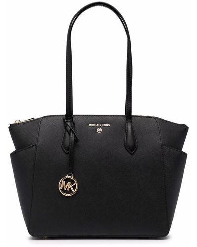 MICHAEL Michael Kors M Marylin Leather Crossbody Bag - Black