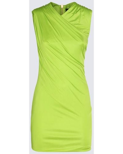 Versace Yellow Viscose Dress - Green