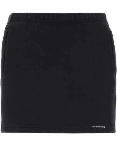 T By Alexander Wang Stretch Mini Skirt - Black