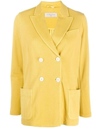 Circolo 1901 Double Breasted Jacket - Yellow
