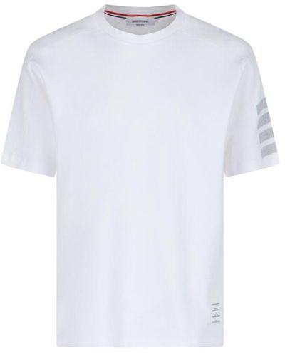 Thom Browne "4-bar" Detail T-shirt - White