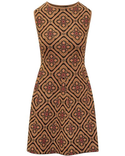Etro Knitted Dress - Brown