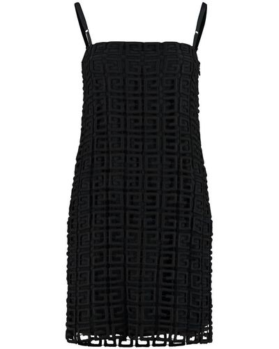 Givenchy 4G Openwork-Knit Dress - Black