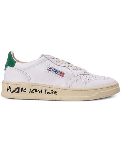 Autry Medalist Low-top Leather Trainers - White