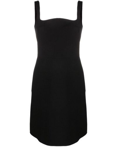 Valentino Crepe Mini Dress - Black