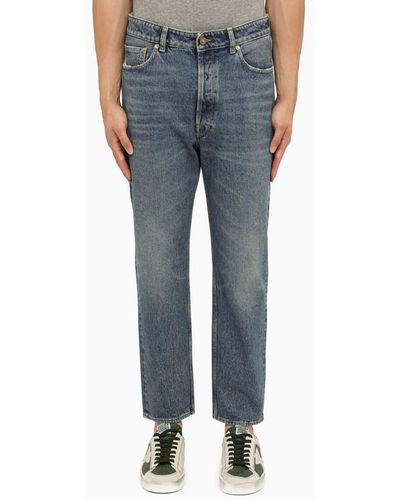 Golden Goose Deluxe Brand Blue Slim Cropped Jeans