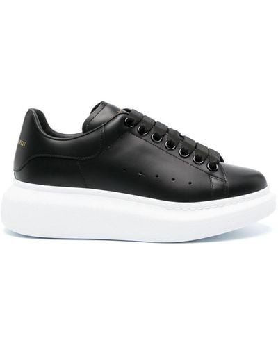 Alexander McQueen Oversize Trainers With White Sole - Black