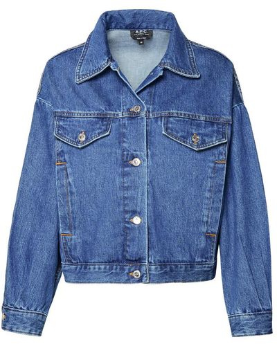 A.P.C. Blue Cotton Jacket