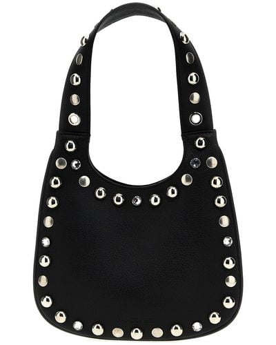 Panconesi 'Diamanti Saddle Bag S' Handbag - Black