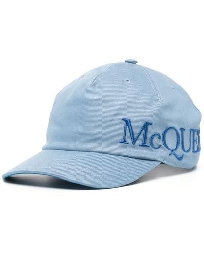 Alexander McQueen Embroidered-logo Baseball Cap - Blue