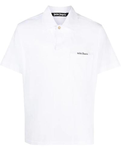 Palm Angels Sartorial Tape Polo Shirt - White